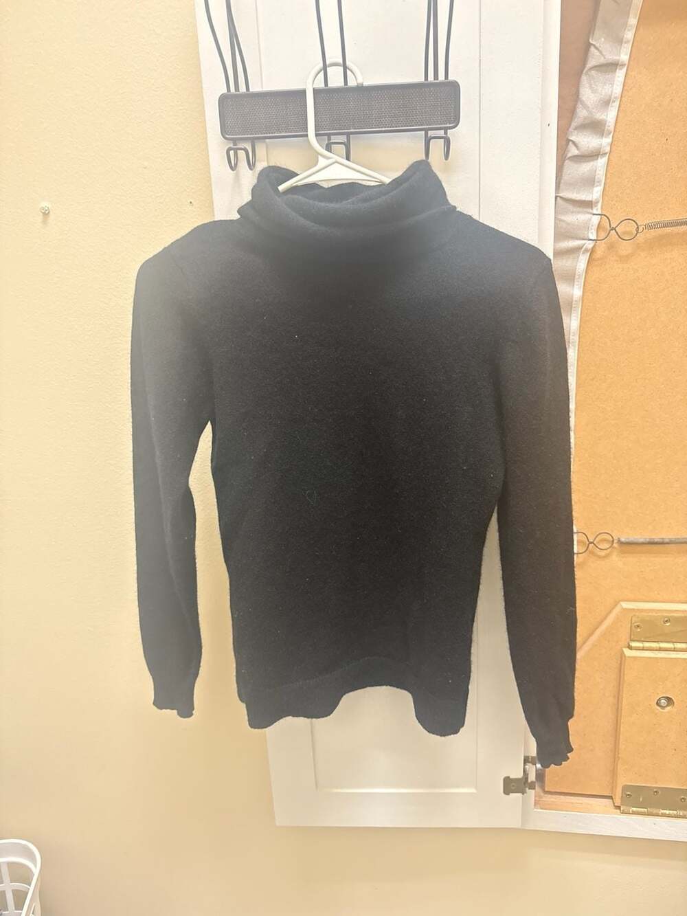 Grana Mongolian Cashmere Turtleneck Sweater Black Size XS